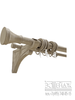 Карниз двухрядный "СКАНДИНАВИЯ АСГАРД" Белый олень