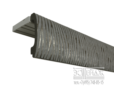 Багетный карниз АЛЬКОЙ ПРИМО, графит 