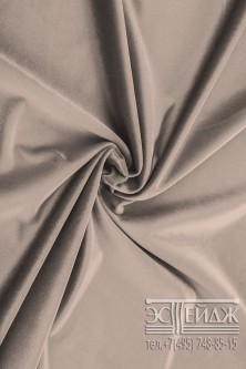 Ткань бархат Эстейдж серо-бежевый
