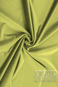 Ткань бархат Эстейдж зелено-горчичный