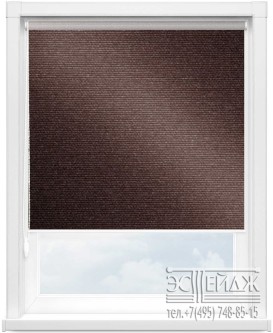 Рулонная штора МИНИ Кристалл КЛ-67 (цв.темно-коричневый)