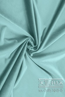 Ткань бархат Эстейдж мятно-голубой