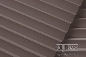 Плиссе димаут “GoldBraun” PG0 1736 (цв.темно-коричневый)