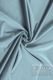 Ткань бархат Эстейдж голубой