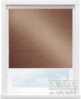 Рулонная штора МИНИ Кристалл КЛ-66 (цв.коричневый)