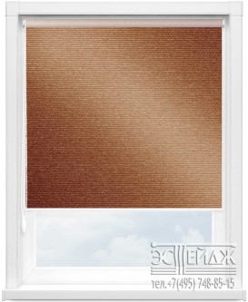 Рулонная штора МИНИ Кристалл КЛ-65 (цв.золотисто-коричневый)