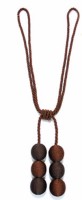 Подхват-шнур "шары" FL09232 (т. коричневый)
