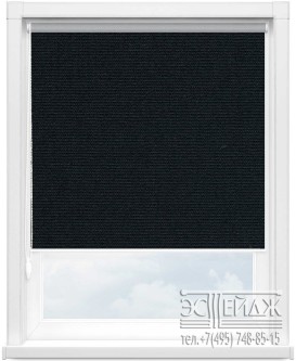 Рулонная штора MINI арт. ОМЕГА BLACK-OUT 1908 (черный)