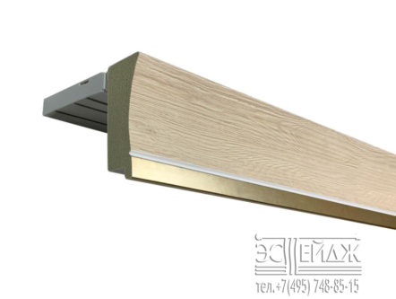 Багетный карниз САРАГОСА ПРИМО, выбеленный дуб
