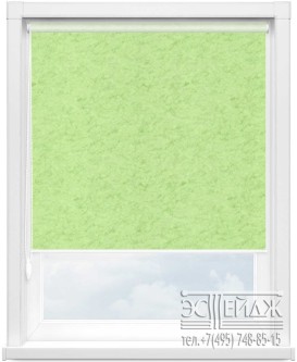 Рулонная штора MINI арт. Шелк (светло-зеленый)