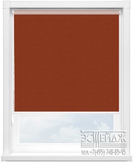 Рулонная штора МИНИ Ларс КЛ-56 (цв.красно-оранжевый) 