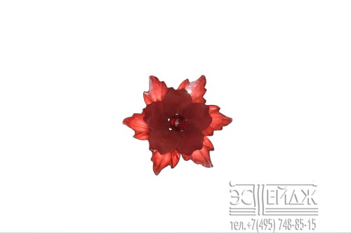 Подхват с магнитом "Цветок" (красный) Арт. 12ZF