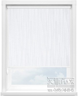 Рулонная штора MINI арт. ЭЛЬБА 0225 (белый)