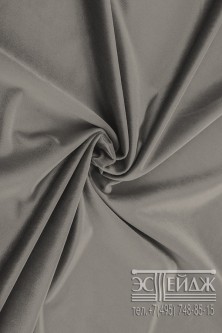 Ткань бархат Эстейдж серо-пудровый