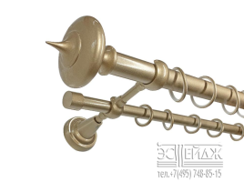 Карниз 2-х рядный ДЖЕЛАТО БАР ЛИМА цв. шампань