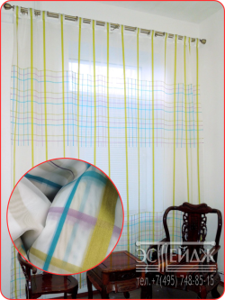 Тюль Эстейдж на патах, размер ш. 295 в. 280 см 