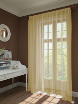 Тюль вуаль "Эстейдж" желтый 