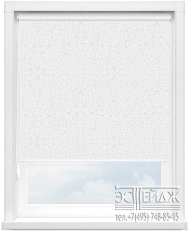 Рулонная штора MINI арт. САМИРА 0225 (белый)