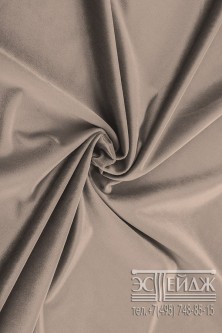 Ткань бархат Эстейдж серо-бежевый
