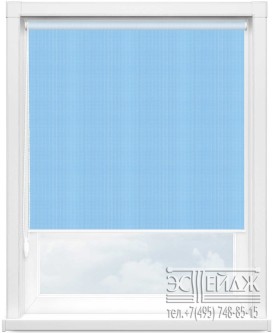 Рулонная штора MINI арт. Тэффи (голубой)