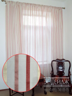 Тюль "Виво" (малинов./беж.) кулиска