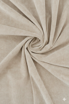 Ткань бархат Эстейдж бежево-серый