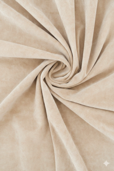 Ткань бархат Эстейдж светло-бежевый