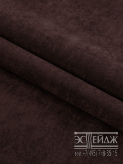 Ткань велюр Эстейдж темно-коричневый