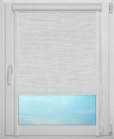 Рулонная штора UNI 1 арт. Корсо блэкаут (светло-серый)