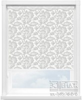 Рулонная штора MINI арт. ТОЛЕДО 0225 (белый)