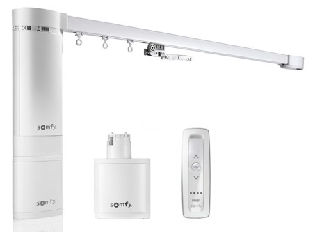 Электрический беспроводной карниз для штор Somfy IRISMO™ wirefree 