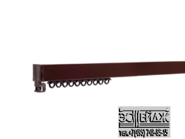 Карниз Эстейдж К05-4 коричневый для среднего и тяжелого веса штор. 