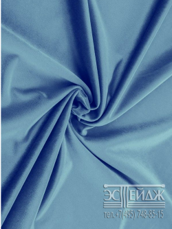 Ткань бархат Эстейдж бледно-синий