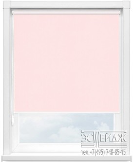 Рулонная штора MINI арт. Респект блэкаут (розовый)