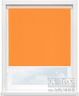 Рулонная штора МИНИ арт. Мадагаскар (оранжевый)
