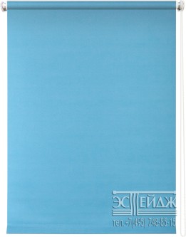 Рулонная штора Плайн (голубой) 40х175
