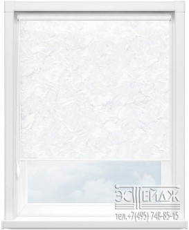 Рулонная штора MINI арт. ШЁЛК BLACK-OUT 0225 (белый)