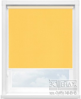 Рулонная штора МИНИ арт. Мадагаскар (жёлтый)