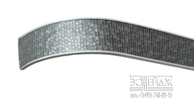 Карниз профильный КРАФТ Неаполь, серебро