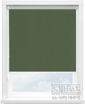 Рулонная штора МИНИ арт. Карина (темно-зеленый)