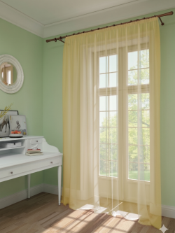 Тюль вуаль "Эстейдж" желтый