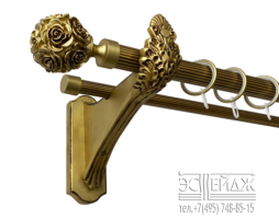 Карниз 2-х рядный металлический 