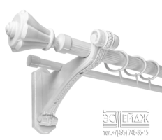 Карниз 2-х рядный металлический 