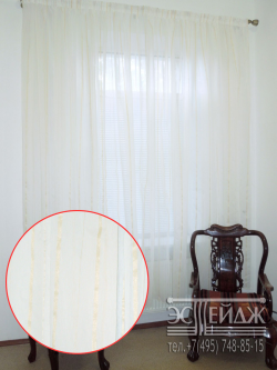 Тюль "Бис" (бежевый) 