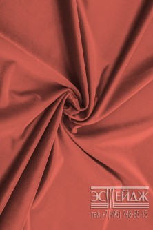 Ткань бархат Эстейдж кирпично-розовый